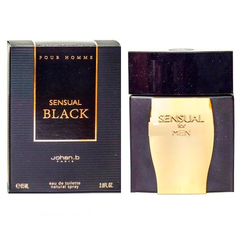 Sensual Black Cologne by Johan B. 3.3oz Eau De Toilette spray for men